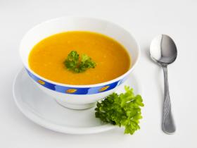 Kürbissuppe kann auch eingefroren werden